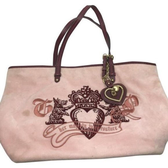 Juicy Couture Handbags - juicy couture large cream fabric shoulder bag
